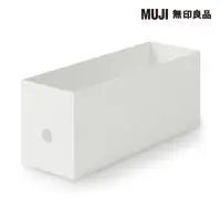 在飛比找momo購物網優惠-【MUJI 無印良品】聚丙烯檔案盒.標準型.1/2.白灰(5