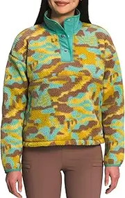 [THE NORTH FACE] Printed Cragmont Fleece Snap NF0A7WRP97S Wasabi Dazzle Camo Print Women s Fleece Pullover Small, Wasabi Dazzle Camo Print