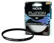 Hoya FUSION ANTISTATIC 62mm UV (O) Slim Filter - 18-layer (SHMC) Multi-Coating