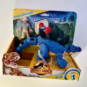 Imaginext Jurassic World Dominion Stegosaurus Dinosaur Dr Grant Figure Set
