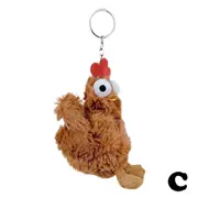 Chicken Keychain Pendant Squeaky Plush Doll Toy