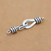 Retro Sterling Silver Hook & Eye Clasp A5307