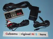 NEW AC Adapter, AV Cables & Controller with XL Cord for Nintendo NES System