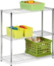 Honey-Can-Do Shelving Unit 3-Tier, Chrome