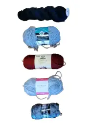YARN LOT 5 Paternayan, Patons Metallic, Simply Soft, Loops&Thread, Isaac Mizrahi