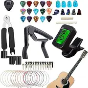 GLANSI Electric Guitar Tool Kit, 6-String Maple Neck, Metal Alloy Strings, Tremolo Bridge, 15x20x6 cm