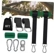 Tree Swing Straps Hanging Kit (Set of 2), 3FT//10FT/20FT/30FT Tree 8FT Black
