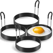 Eggs Rings, 4 Pack Stainless Steel Egg , Pancake Mold for Frying Eggs and Omelet