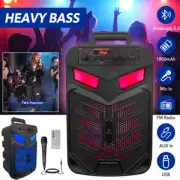 Portable Bluetooth Speaker Party Speaker Stereo Subwoofer Karaoke Sound With Mic