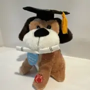 Dandee Plush Animated Graduation Puppy Dog “Best Day If My Life” Cap Diploma 9in