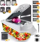 Vegetable Chopper, Multi 22-In-1 Veggie Mandoline Slicer, Food Cutter Chopper fo