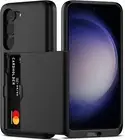 For Galaxy S23 Plus Case With Dual Layer Hard PC Body And Slide Wallet Case