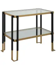 Uttermost Kentmore Glass Side Table