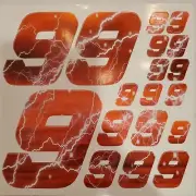 Discounted READ Red Lightning #9’s Vinyl Decals 1/10-1/12 BxC