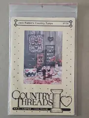 Jack Rabbit's Country Tulips Quilt & Doll Pattern Country Threads #114 FREE SHIP