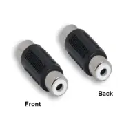 KNTK Mono RCA Female to Female Adapter Connector Audio for TV Auto Sound System