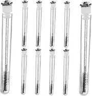 ADOCARN 10pcs Lash Brush Set Mascara Brush Tube Eyelash Applicator Flower Pattern Portable Eyelash Spoolies for Women