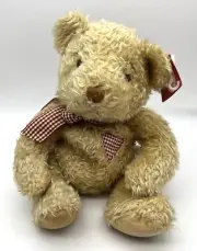 NWT Russ Berrie “Hucklebeary” the Curly Teddy Bear w/ Heart Plush Toy
