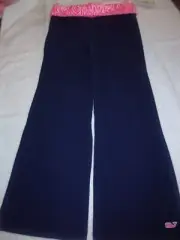Vineyard Vines Girl's Zebra Waistband Yoga Pants Size XS
