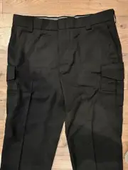 BLAUER STREETGEAR BLACK Police Cargo Tactical Raw Hem 42X32 Interior Grip Waist