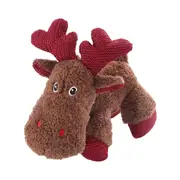 Dog Christmas Toy Built-in Whistle Soft Cute Elk Christmas Dog Plush Doll Relieve Stress Interactive