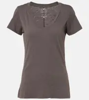[Velvet] Velvet Lilith cotton jersey T-shirt AU 14 brown