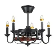 Ceiling Fan with Lights and Remote,22" Small Chandelier Ceiling Fans with