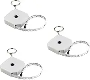 Hohopeti 3Pcs Portable Measuring Tape Mini Retractable Body Measurement Tool for Crafts and Fitness Flexible Tapeline for Curved Flat Surfaces Easy to Store Purse
