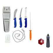 Butcher Knife Set Ultimate Tool Kit Combo - Knife Pouch SK3 SK3-COMBO-1