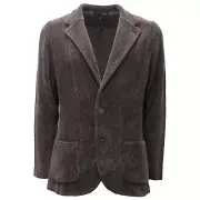2415AF giacca uomo LARDINI grey yarn wool blend jacket man