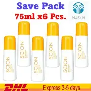 6x Scion NU SKIN Underarm Deodorant Roll On 24-hour Protection 75ml