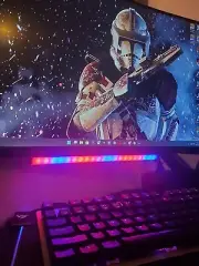 Under Monitor Light Bar, RGB Screenbar Light Desk Lamp Computer, Dimmable LED...