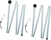 Abbraccia 2 Pieces Tent Poles Lightweight Tarp Poles for Traveling Hiking Backpacking