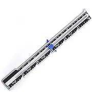 EUIOOVM Seam Guide Ruler Manual DIY Accurate Measurement Polished Clear Scale Quilting Rulers for Dress Marking Handicrafts Embroidery, Blue