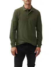 [Rodd & Gunn] Long Sleeve Gunn Sports Fit Polo in Army