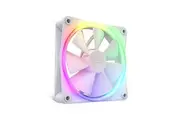 NZXT F120 RGB Fans - RF-R12TF-W1 - Advanced RGB Lighting Customization - Whisper Quiet Cooling - Triple RGB Fan Controller Included - 120mm Fan - White