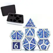 Metal Dice For Party DIY Games Multi-faceted Kid/Adult Educational with Box