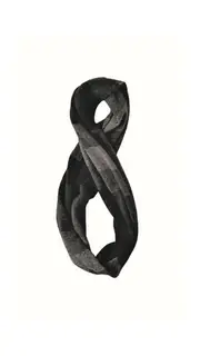 McDonald Possum Merino Ombre Snood Scarf-Black/Charcoal/Pewter
