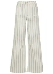 Frame Le Slim Palazzo Striped Wide-leg Jeans - Cream - 25 (W25 / UK6 / XS) 25 (W25 / UK6 / XS)