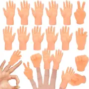 14 Pack Tiny Finger Hands,Flat Hand Style Mini Hand Puppet,Fun and Realistic Lit