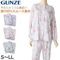 在飛比找樂天市場購物網優惠-日本製 GUNZE 郡是 100%純棉 冬季保暖 女睡衣 (