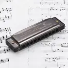 Harmonica 10 Holes Stainless Steel with ABS Reeds of C N4C3