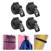 4 Pcs Luggage Roof Strap Bungee Cord for Pickup Trucks Elastic with Hooks