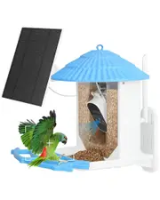 Fresh Fab Finds Solar Powered Smart Bird Feeder with Bird Watching Camera & Real-Time App Notification