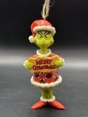 Jim Shore Grinch Christmas Ornament “MERRY GRINCHMAS” NWT