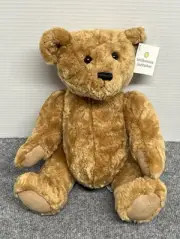 Smithsonian Institute Jointed Teddy Bear Brown Tan Plush 16" Stuffed Animal