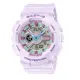 【CASIO】 BABY-G 粉彩撞色金屬質感時尚腕錶 BA-110XPM-6A/ BA-130PM-4A-紫