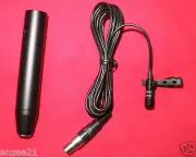 Lavalier Tie Clips Microphone For Shure + XLR 3Pin Phantom Adapter for Mixer