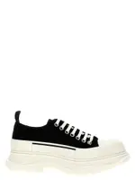 [Mcqueen] Mcqueen-Canvas Sack Sneakers Bianco/Nero-Uomo 42
