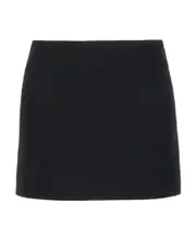 Ann Demeulemeester Concealed Zipped Mini Skirt IT38 Black